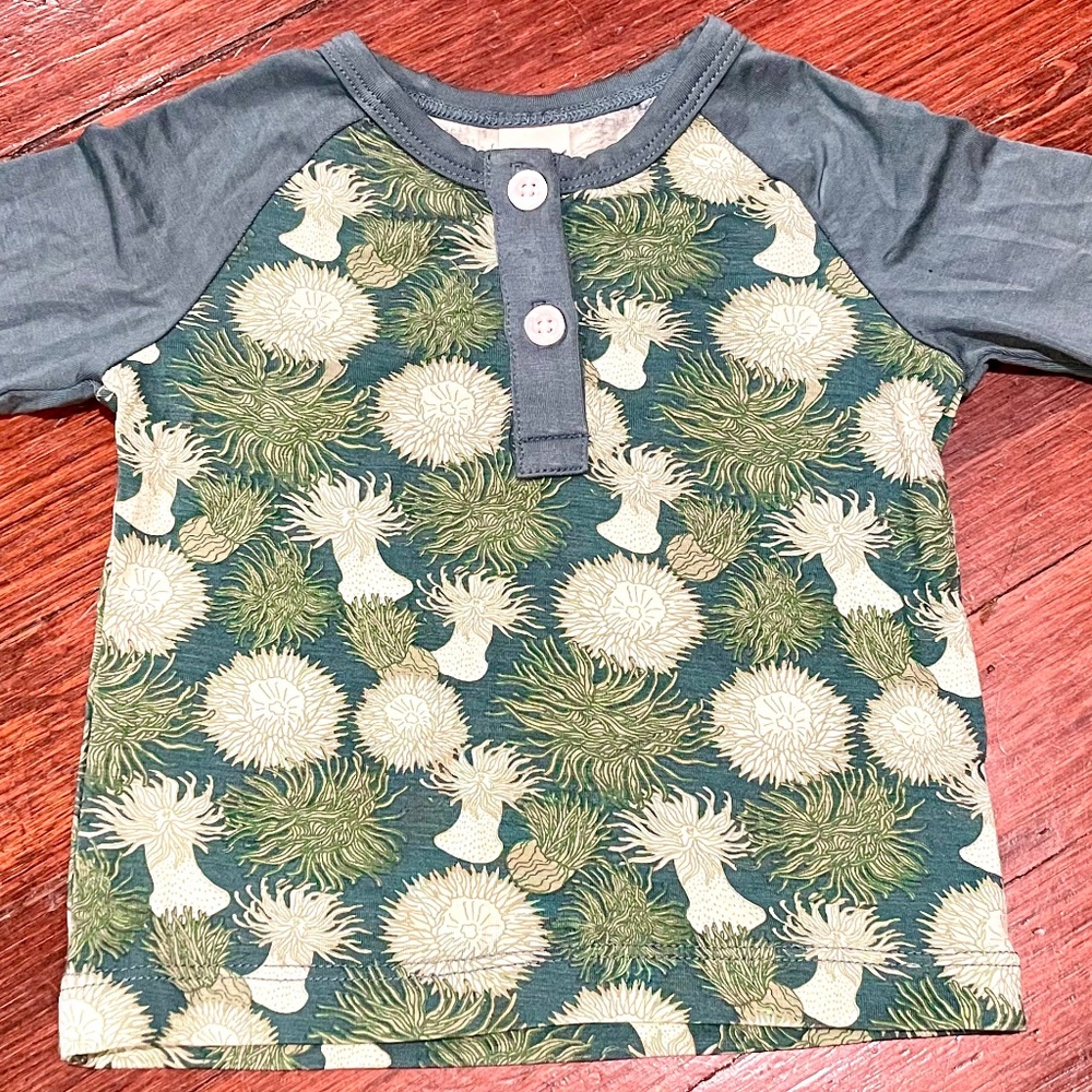 Adorable, Like new, anemone /green tree long-sleeved shirt